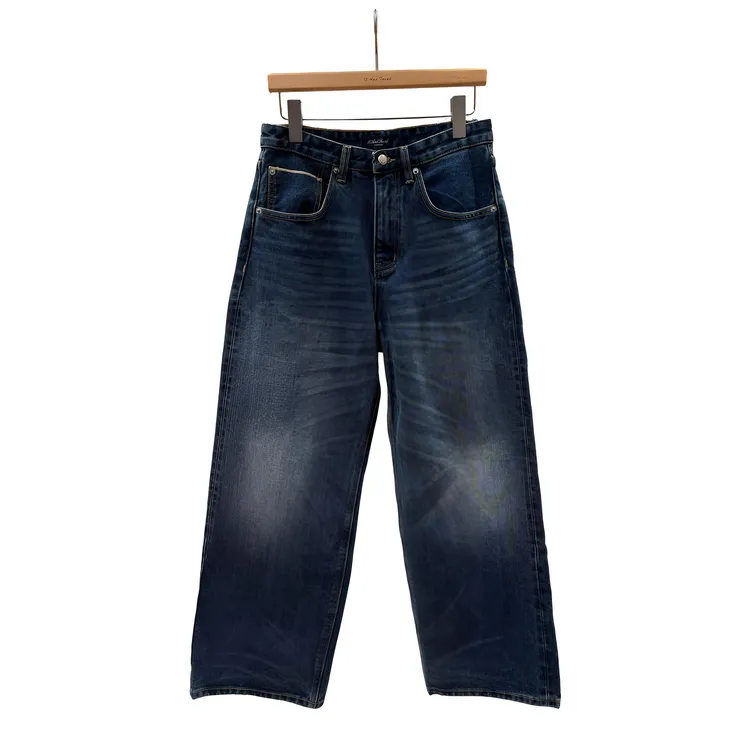 失物招领潮牌女装 2025秋冬新款复古气质通勤水洗牛仔裤1905