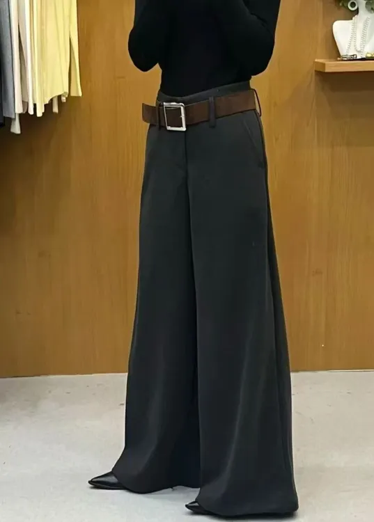 （按编码下单）冬款高腰显瘦休闲拖地裤