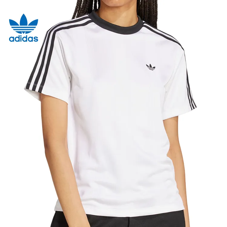 【夏日户外】adidas阿迪达斯三叶草女子运动休闲短袖T恤JV9647