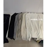 REKAYYAT”收藏“时尚百搭宽松纯色慕斯磨毛半高领长袖打底衫T恤