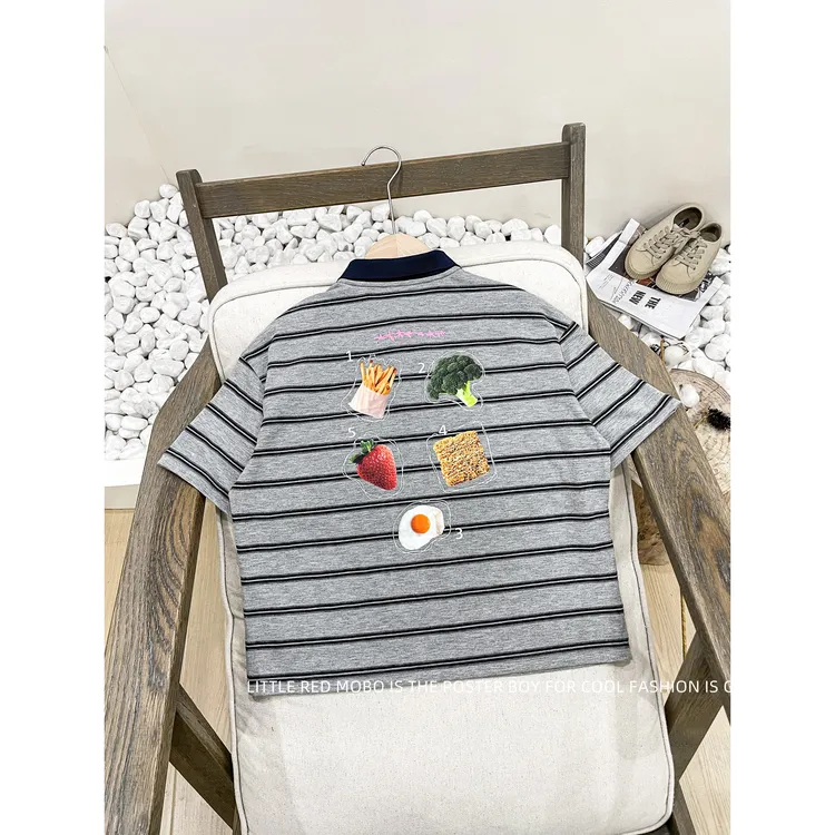 【现现】童装男儿童POLO衫短袖T恤2025夏季新款上衣MMY822011