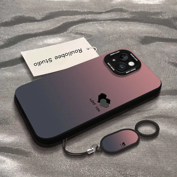 爱心英文创意适用于苹果iPhone17/16手机壳iPhone15软13/14防摔12