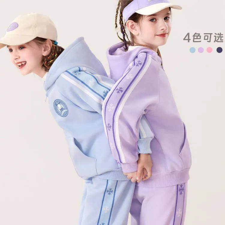 女童秋款套装2025新款儿童洋气卫衣卫裤两件套中大童春秋休闲运动