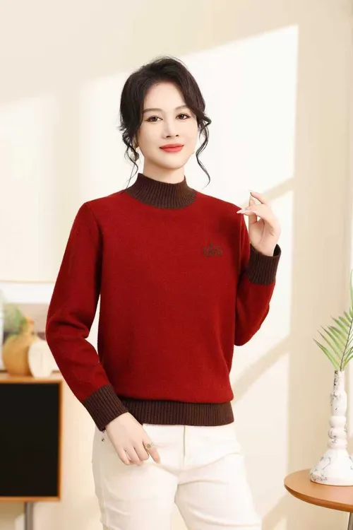 半高领保暖冬季厚款毛针织衫针织衫lo