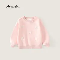 MOMOCO/玛米玛卡女童甜美卫衣中大童洋气蝴蝶结上衣77730232008