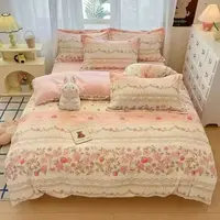 牛奶绒四件套丨床上用品2025新款床单被罩机洗保暖柔软