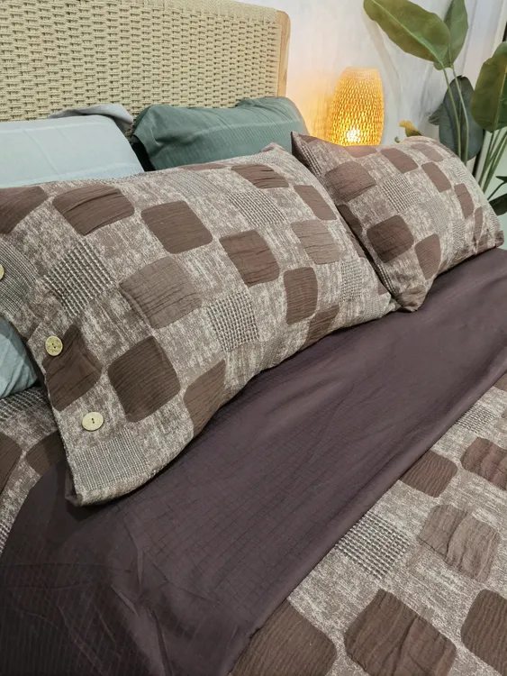 【幸福里】全面三层色织华夫格四件套