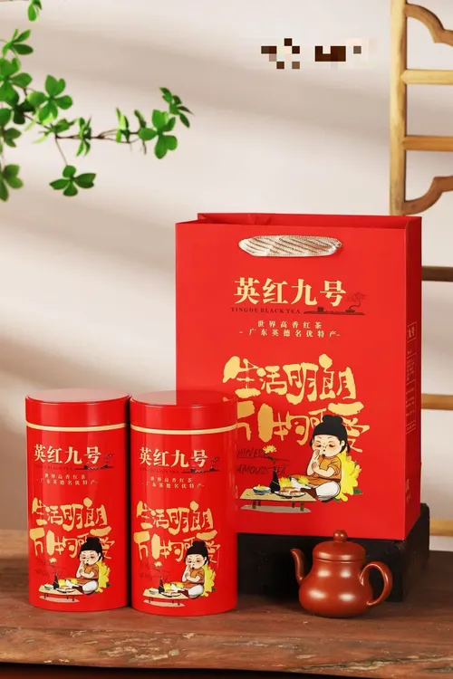 2025英德红茶特级九号茶叶6罐装配3手提袋春茶广东新茶