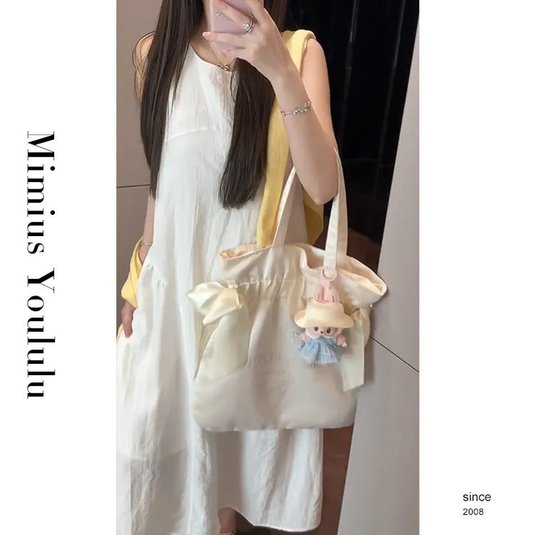 【mimius】七七 韩系圆领休闲显高无袖连衣裙 G02331