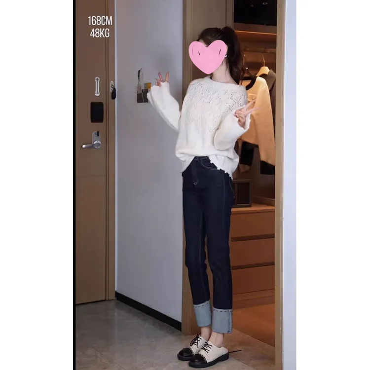 张元一同款女装早秋新款温柔风显瘦针织衫女法式小香风蝴蝶结上衣