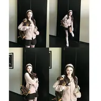 【mimius】U 麻花纹连帽百搭长袖毛衣针织开衫 WG09173