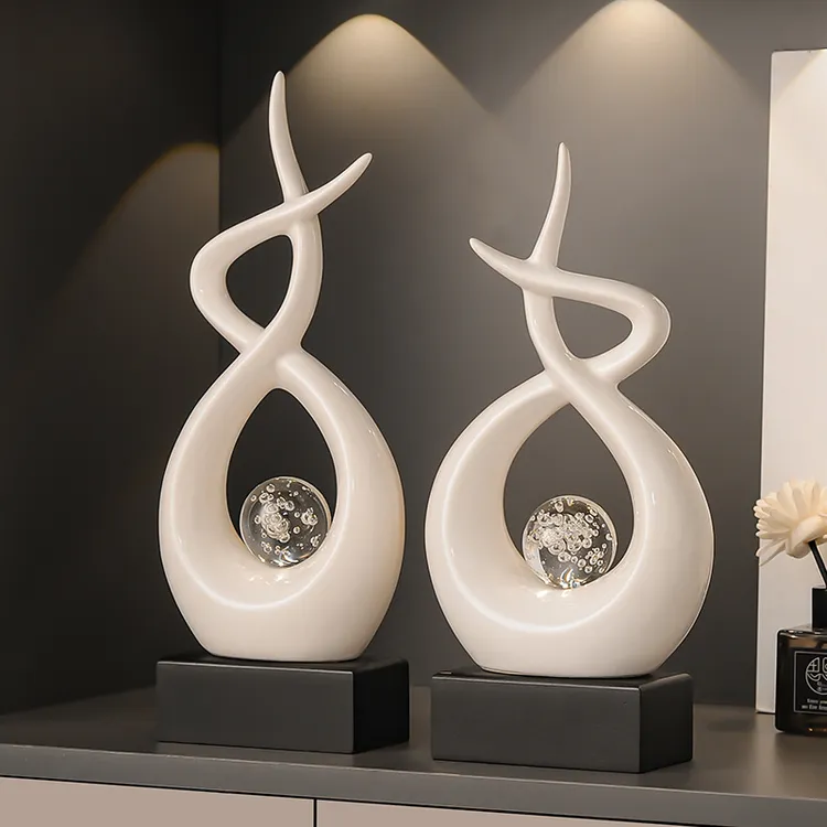 现代轻奢风生水起摆件客厅酒柜电视机柜办公室玄关家居高级装饰品