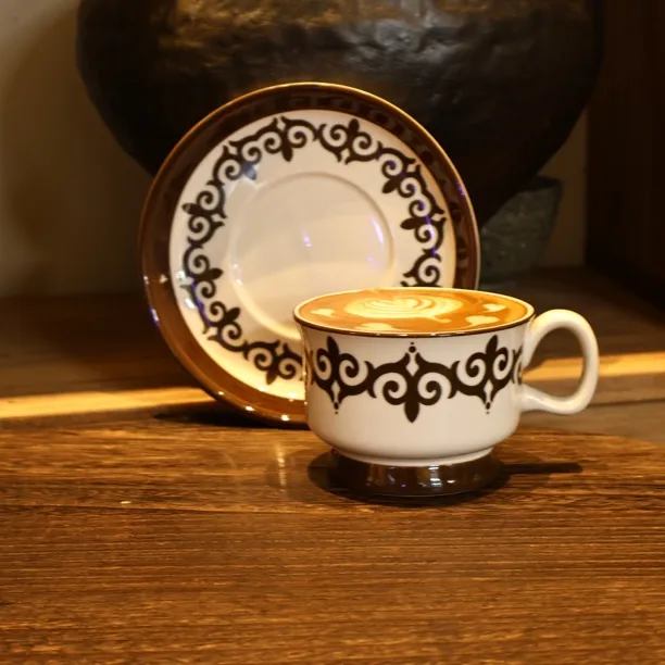 哈萨克元素oyu 咖啡杯陶瓷杯子碟子精致欧式