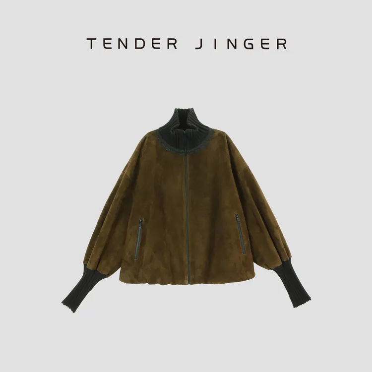 Tender Jinger【我与自然】拼接立领夹克休闲外套T54MYY41319