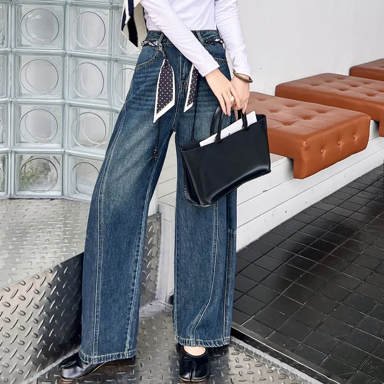 最新秋款 弯刀裤 立体线牛仔裤 拉出大长腿60系列