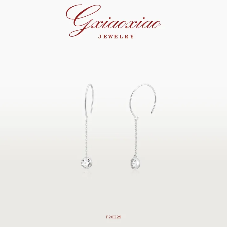 G XIAOXIAO 【限定】气质浪漫百搭流苏镶嵌泡泡耳环 F20H29新年礼物