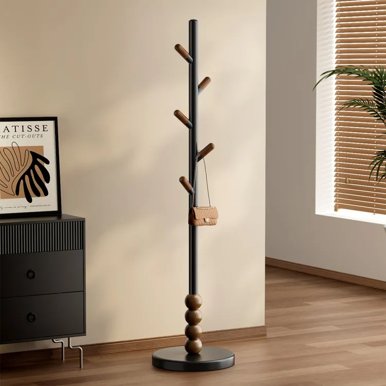 家用卧室落地衣帽架 不占空间室内简易立式衣架 衣服包包置物架子