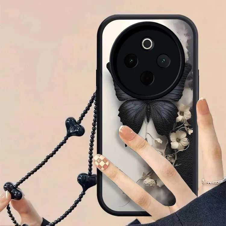烟雾蝴蝶适用vivoY300Pro+新款手机壳iQOOZ10保护壳vivoY300Pro+