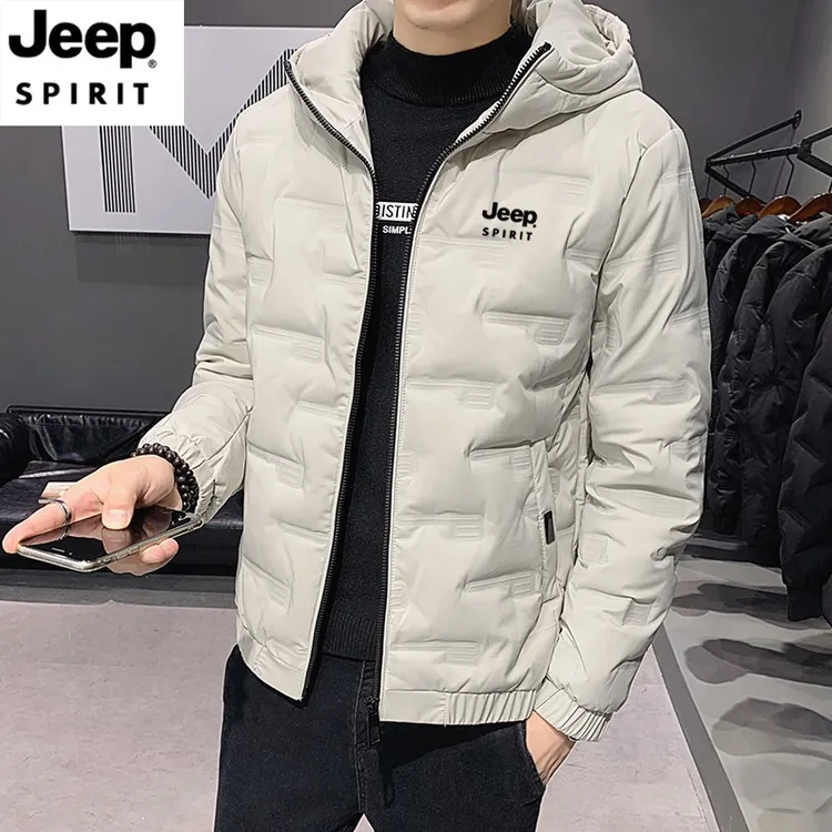 Jeep吉普冬季棉衣加厚加绒保暖男士休闲棉服防风防水外套冬天棉袄