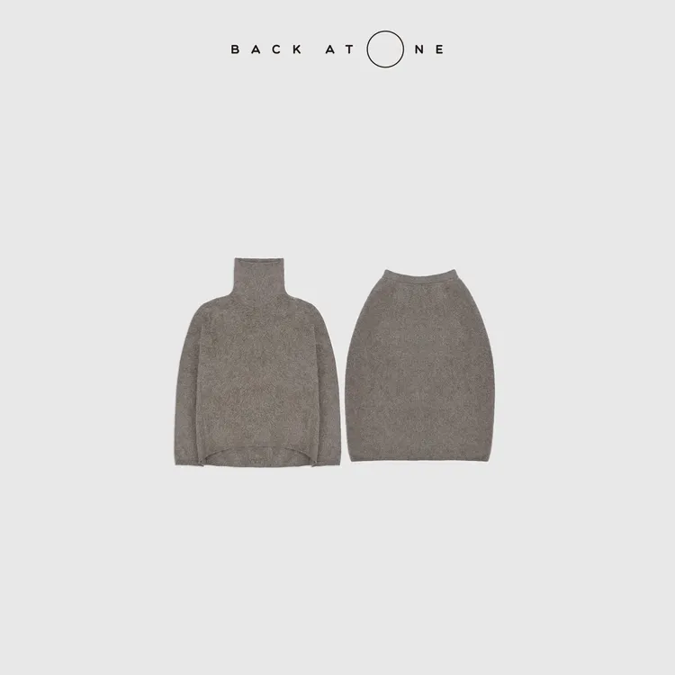 BACKATONE“藏迹尘光系列”牦牛绒拉毛高领 BFF-1AB154C/2AH155C-K