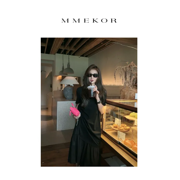 MMEKOR“盛夏来信”连衣裙 2025新款暗黑内啡肽优雅裙子 67387
