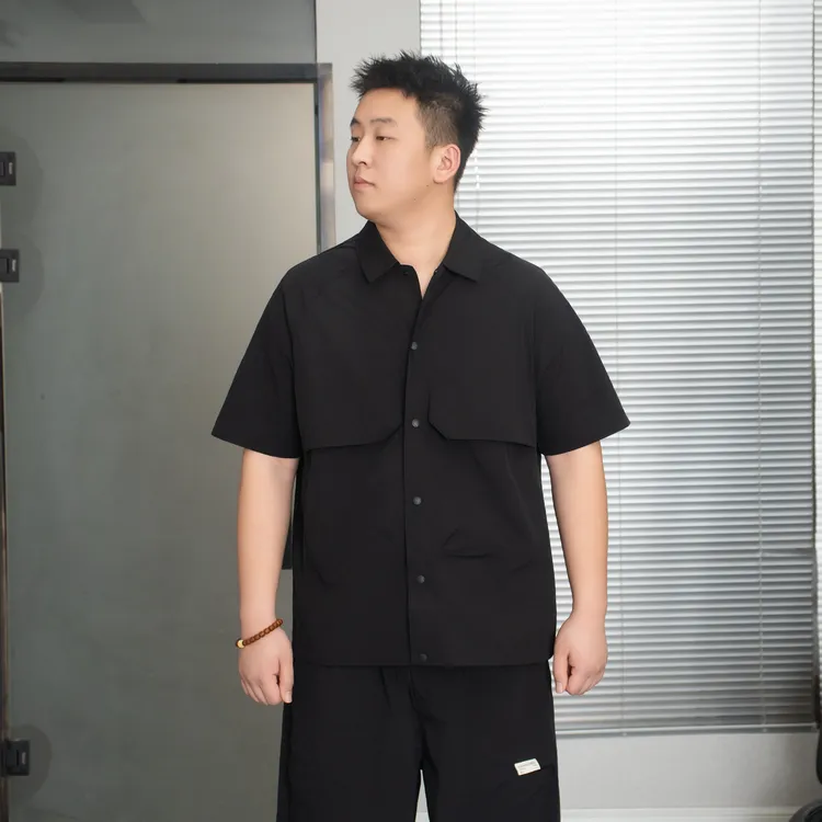 大码男装 夏季梭织 速干套装2555时尚休闲