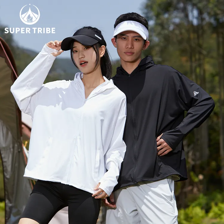 SUPER TRIBE/优势部落防晒外套钓鱼户外凉感防紫外线连帽防晒衣