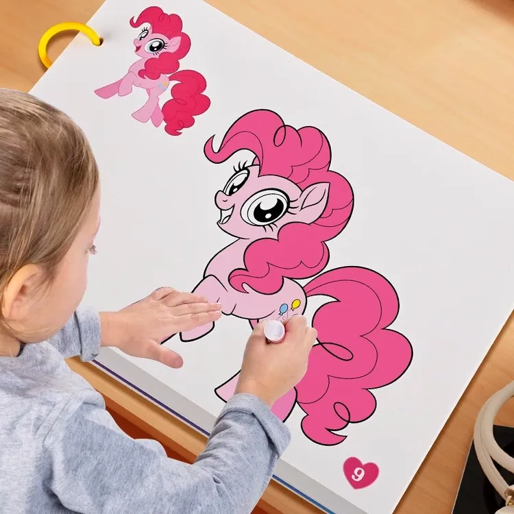 独角兽儿童涂色本公主涂鸦填色本幼儿园卡通涂色本儿童简笔画画本