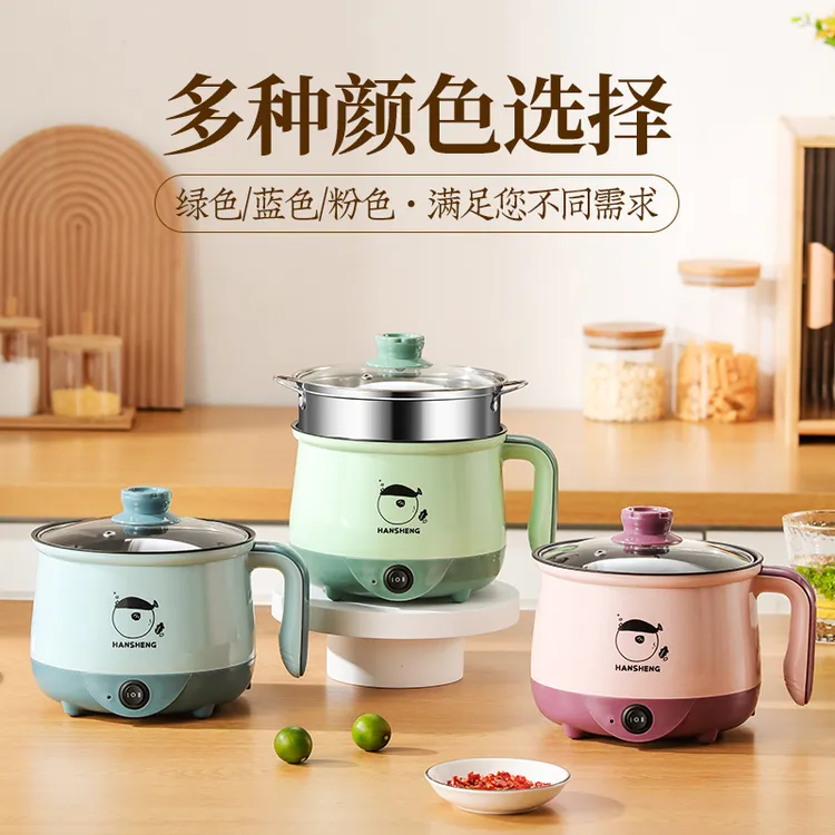 多功能电煮锅1人小型蒸煮一体锅学生宿舍火锅煮面家用小型600W