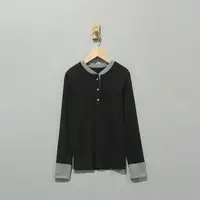 【且听风吟】0116930文艺百搭圆领半门襟德绒打底衫  衣长58胸围100