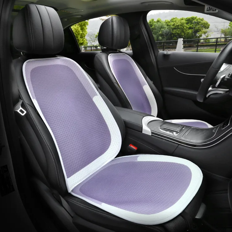 新款简约撞色汽车坐垫半包围小蛮腰女神座垫透气车内垫子