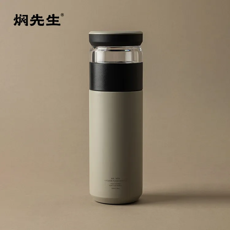 焖先生茶水分离保温杯男女新款泡茶杯陶瓷内胆大容量水杯泡茶杯子