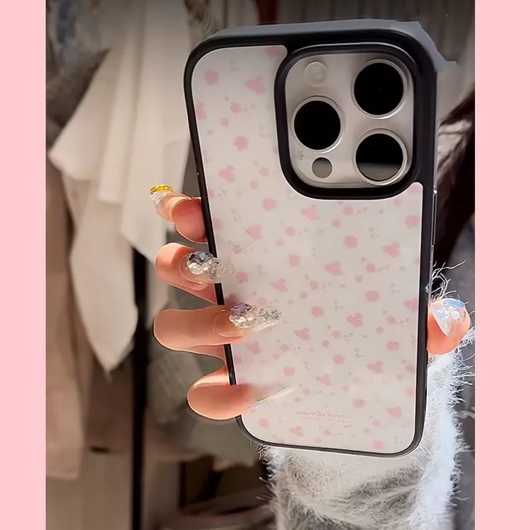 甜美碎花iPhone16promax手机壳适用苹果网红12新款13简约14女款15