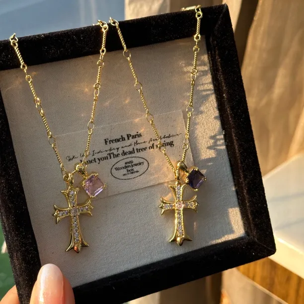 铜合金锆石吊坠 GULUM 923 百搭欧美简约个性满钻时尚