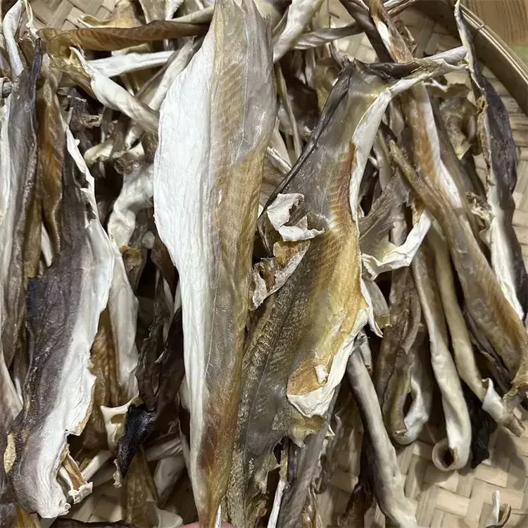 深海鲨鱼皮条干货鱼皮大沙鱼皮已去沙海味海鲜纯皮条红烧煲粥煲汤
