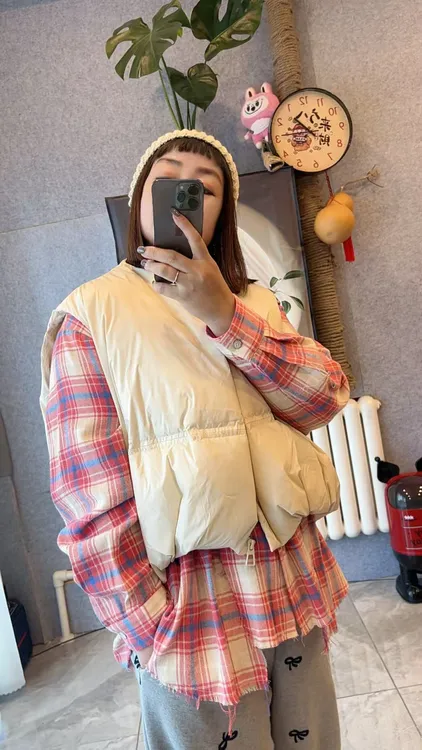 东大门90白鸭绒棉马甲