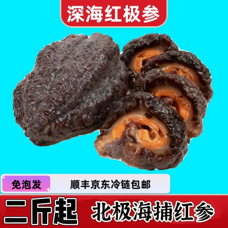 【顺丰京东快递】北极红参深海红极参新鲜红筋海参免泡发