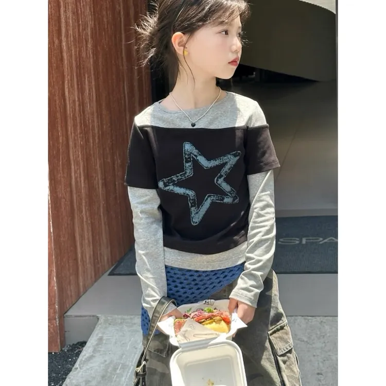 W童品，（现货）2025套装春秋季新款女童中大童套装洋气韩版4093