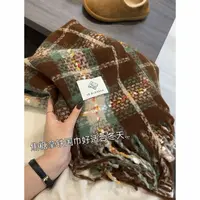 焦糖拿铁围巾」氛围感保暖搭配神器~加厚保暖男女长款围脖披肩