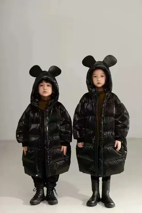 大童耳朵款连帽羽绒服