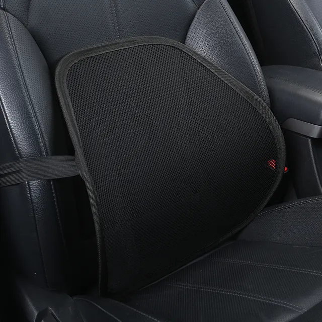 网眼透气汽车腰靠垫办公室冰丝护腰按摩腰垫靠背车用座椅腰枕靠枕