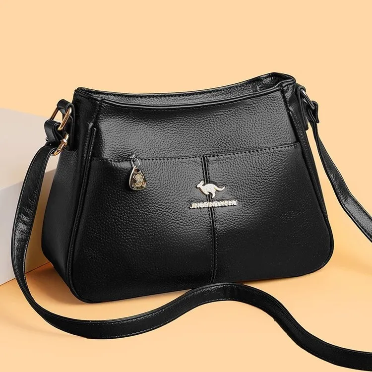 新款背包潮流时尚气质网红中老年休闲百搭简约妈妈包大气女士包包商品图