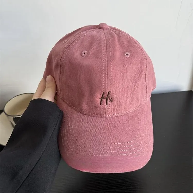 新款棒球帽字母男款女生大头围时尚宽檐鸭舌帽韩版休闲帽子男日系