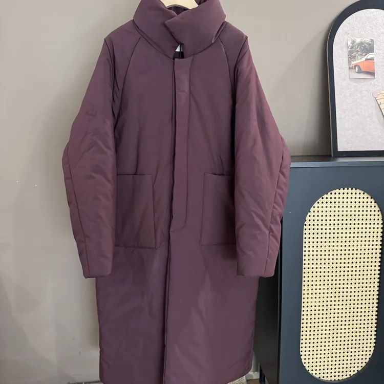 高级感韩版宽松加厚保暖棉服立领长款冬季棉衣25312-外出新款外套