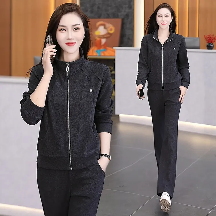 早秋穿搭运动服套装女秋季2025新款时髦洋气女士卫衣初秋装一整套