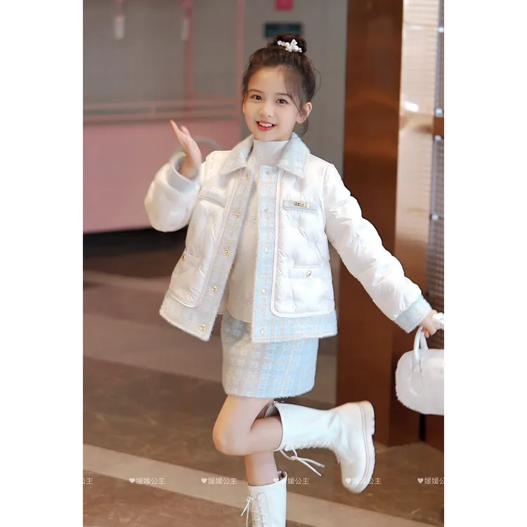 媛媛公主2025秋冬季女中大童时尚百搭羽绒套装15316Q402