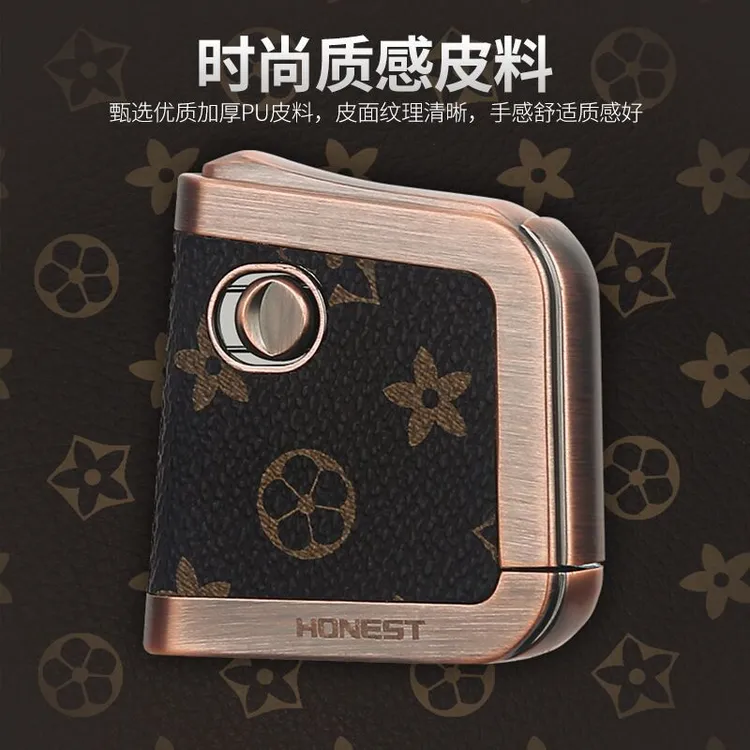 新款网红复古打火机明火打火机个性设计金属材质