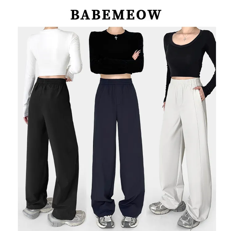 Babemeow户外冲锋软壳裤女/秋冬加绒束脚休闲裤防风防水登山裤