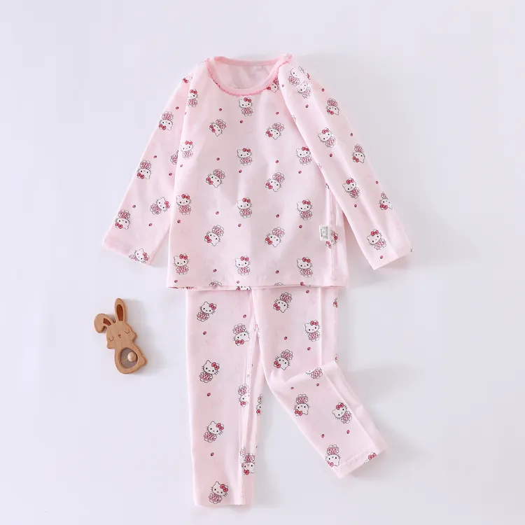 【随机两套】居家家居服套装卡通风保暖衣男睡衣