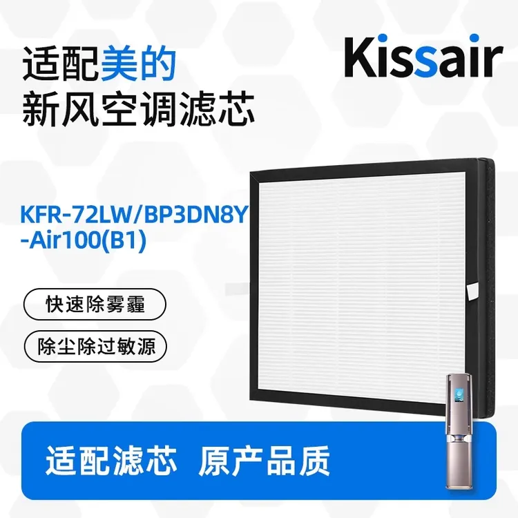 适配美的COLMO立式柜机FC/KFR-72LW新风空调CA1F加湿滤网CA1Z/CA1